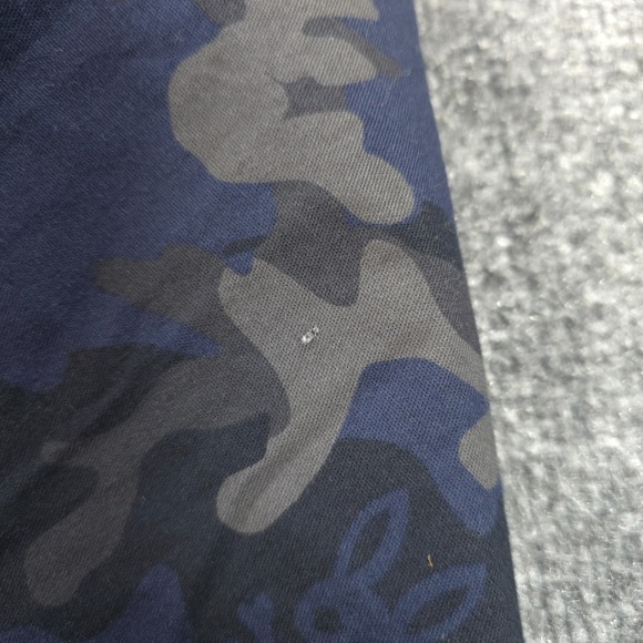 Psycho Bunny Shirt Mens XXS Blue Camo Print Hester Twill Casual Prep Logo - Picture 3 of 14